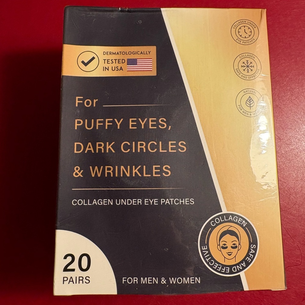 These are eye patches. Gold Collagen Eye Mask